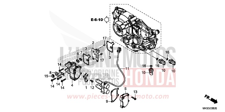LINEARMAGNETVENTIL von Africa Twin DCT GRAND PRIX RED (R380B) von 2020